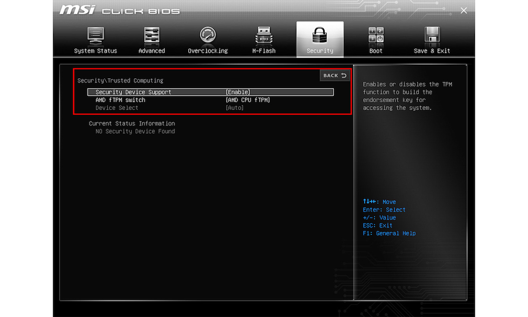 PC HARDWARE | How To Enable TPM On MSI Motherboards Featuring TPM 2.0